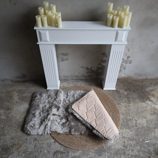 Lammfelldecke ca. 70 x 140 cm Kaschmir