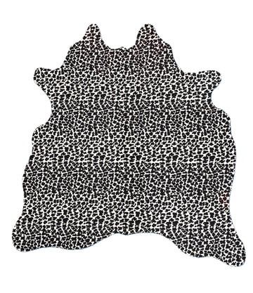 Kuhfell Schwarz Weiß (1414) bedruckt