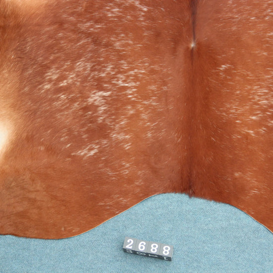 Kuhfell Braun Weiß (2688) 2-3 qm gesprenkelt