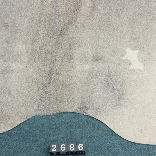 Kuhfell Grau Weiß (2686) 2-3 qm