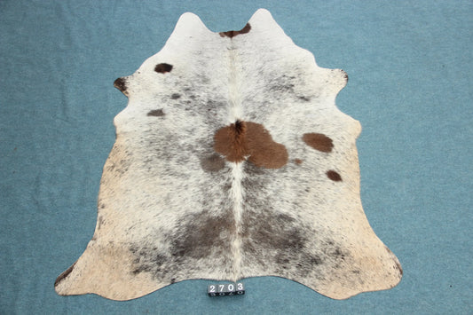 Kuhfell Grau Braun Schwarz Weiß (2703) 2-3 qm