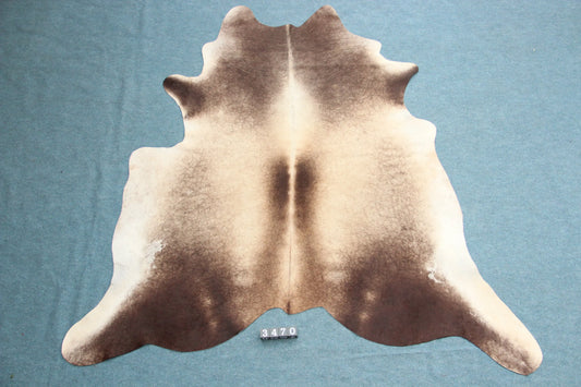 Kuhfell Beige Braun Weiß (3470) 3-4 qm  Gerberei Birke Fellshop