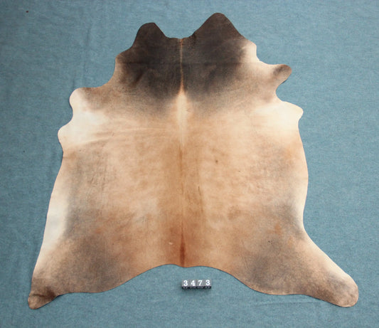 Kuhfell Braun Beige Schwarz (3473) 3-4 qm  Gerberei Birke Fellshop