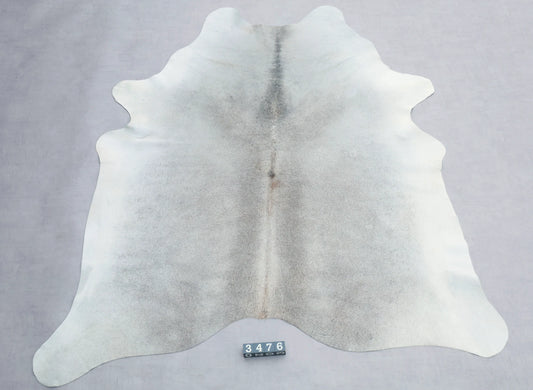 Kuhfell Grau Weiß (3476) 3-4 qm  Gerberei Birke Fellshop