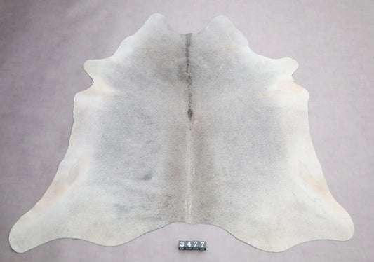 Kuhfell Grau Weiß Beige (3477) 3-4 qm  Gerberei Birke Fellshop
