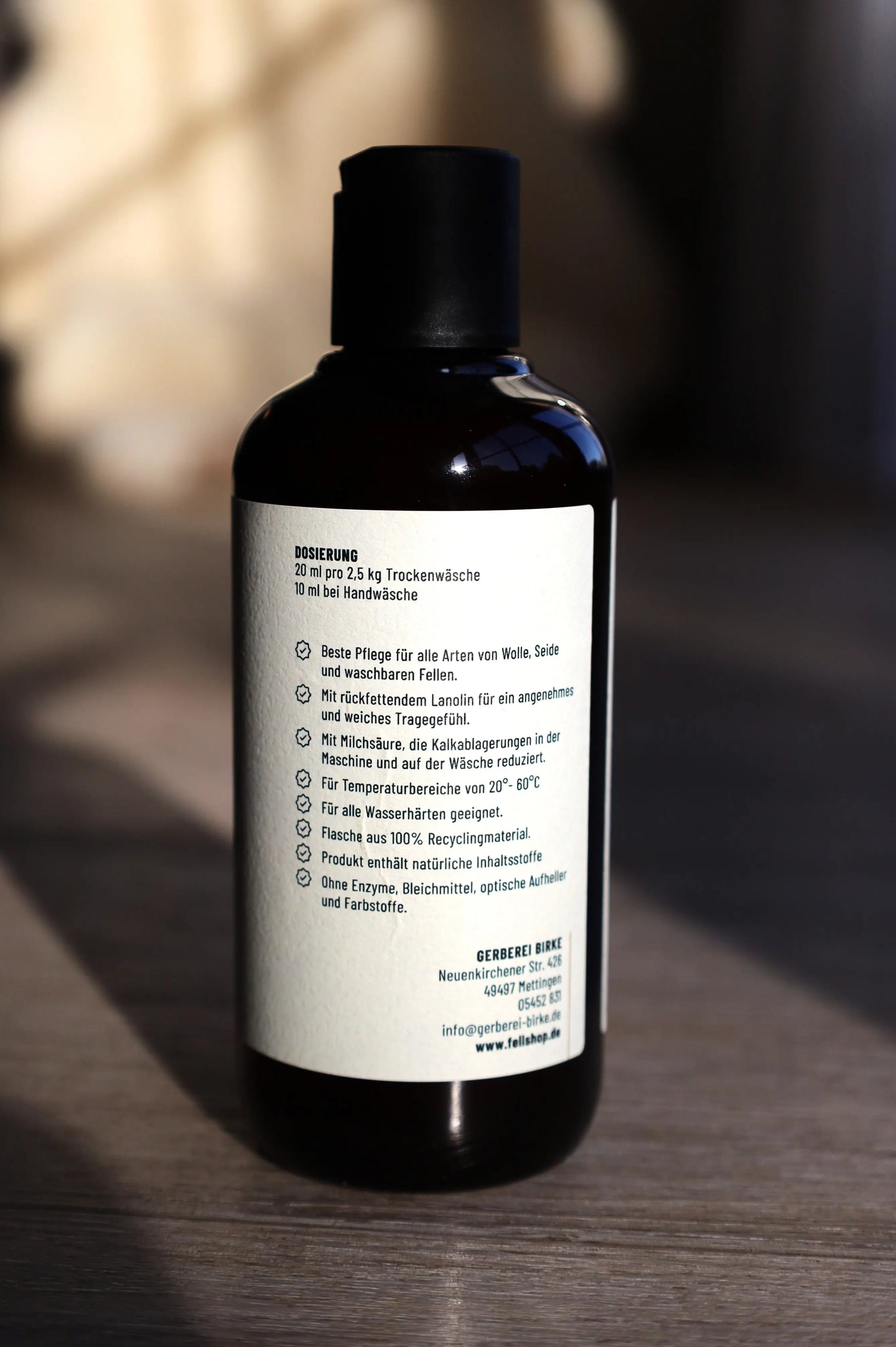 Das Premium Waschmittel Felle, Wolle & Seide Gerberei Birke Fellshop