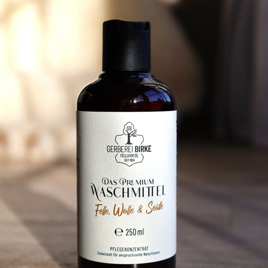 Das Premium Waschmittel Felle, Wolle & Seide Gerberei Birke Fellshop