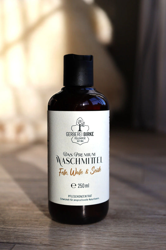 Das Premium Waschmittel Felle, Wolle & Seide Gerberei Birke Fellshop