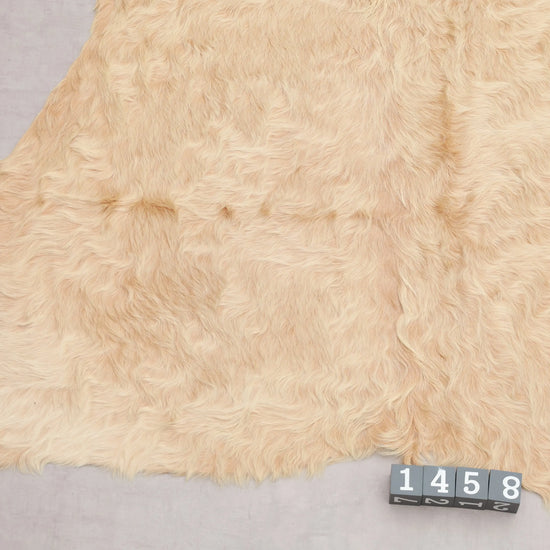 Kuhfell Gelb Gold Langhaar (1458) 1-2 qm  Gerberei Birke Fellshop