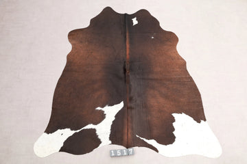 Kuhfell Braun Weiß Schwarz (1517) 1-2 qm
