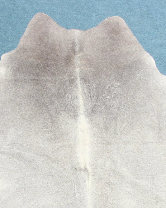 Kuhfell Grau Weiß Beige (3433) 3-4 qm  Gerberei Birke Fellshop