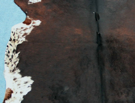 Kuhfell Braun Schwarz Weiß Salz & Pfeffer (3441) 3-4 qm  Gerberei Birke Fellshop