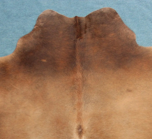 Kuhfell Braun Weiß Beige (3457) 3-4 qm  Gerberei Birke Fellshop