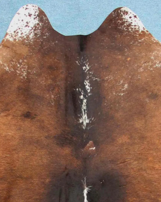 Kuhfell Braun Weiß Schwarz Salz & Pfeffer (3460) 3-4 qm  Gerberei Birke Fellshop