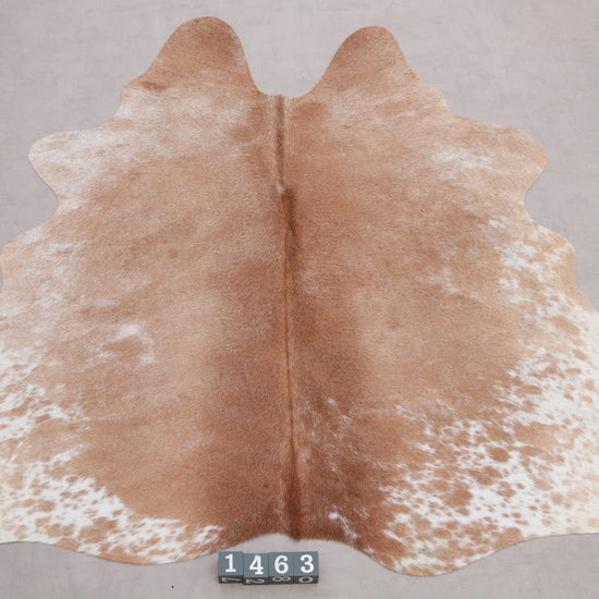 Kuhfell Braun Weiß gepunktet (1463) 1-2 qm  Gerberei Birke Fellshop