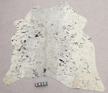 Kuhfell Grau Salz & Pfeffer (1418) 1-2 qm  Gerberei Birke Fellshop: Gesamtaufnahme