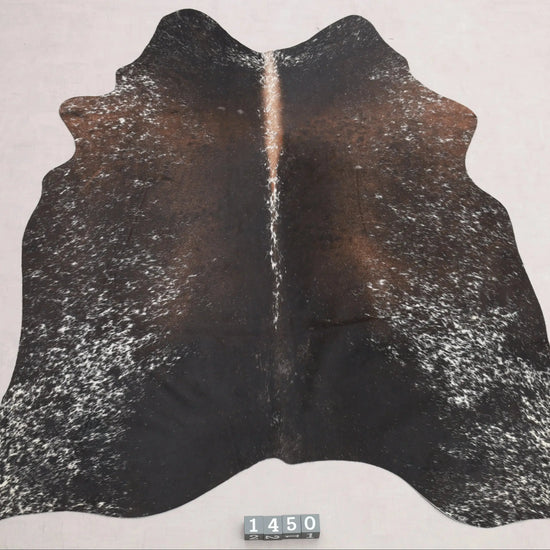 Kuhfell Braun Schwarz Weiß (1450) 1-2 qm  Gerberei Birke Fellshop: Gesamtaufnahme