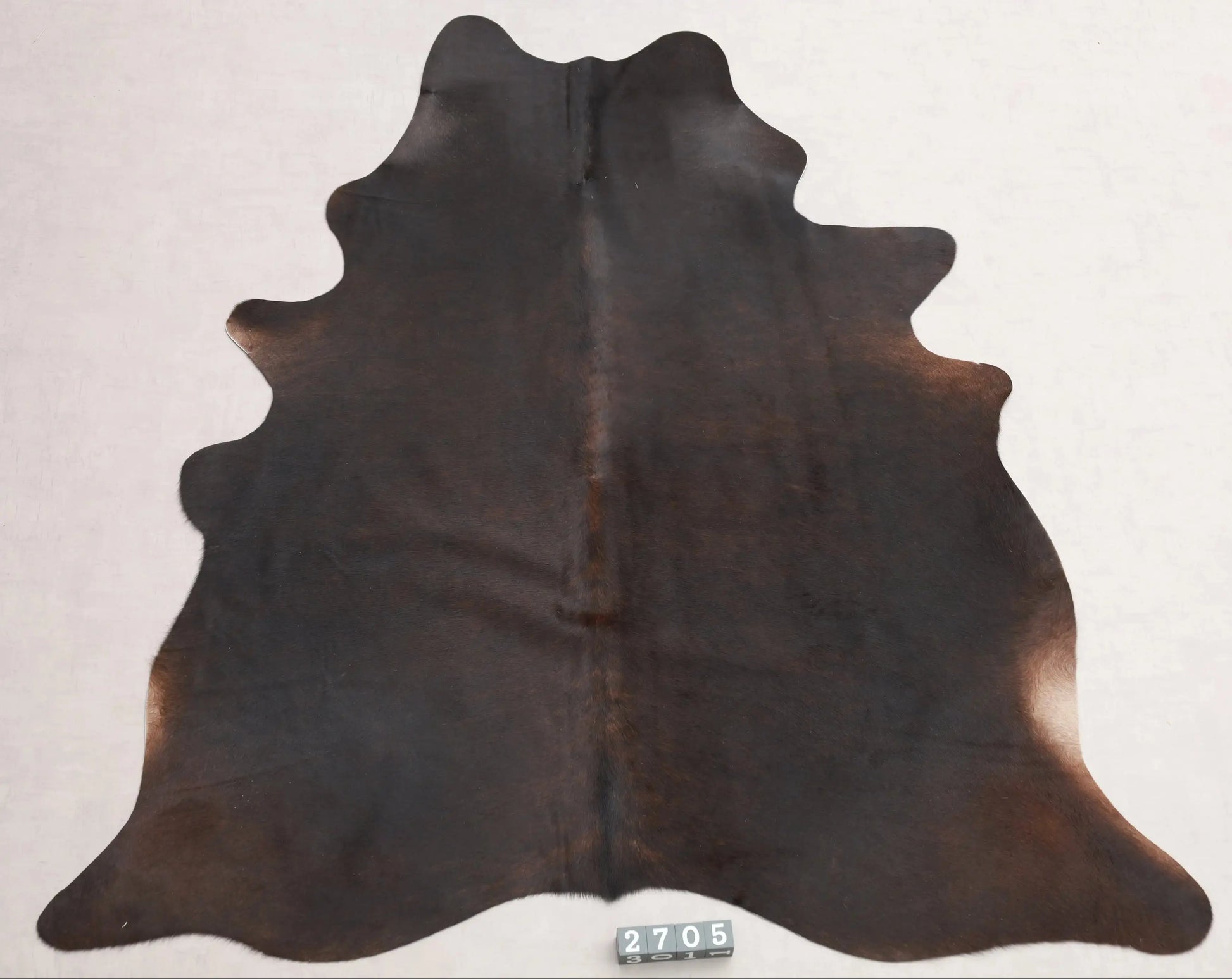Kuhfell Braun Schwarz Beige (2705) 2-3 qm  Gerberei Birke Fellshop: Gesamtaufnahme