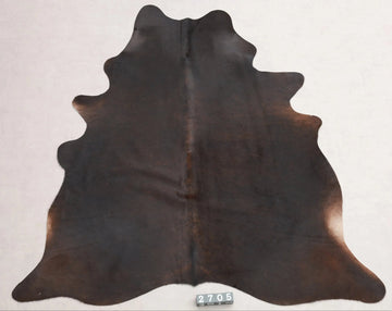 Kuhfell Braun Schwarz Beige (2705) 2-3 qm  Gerberei Birke Fellshop: Gesamtaufnahme