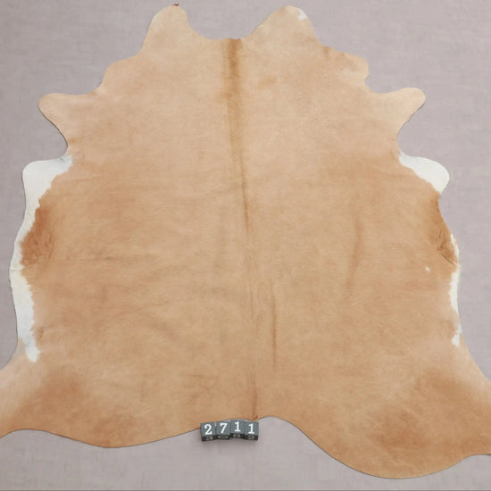 Kuhfell Beige Weiß (2711) 2-3 qm  Gerberei Birke Fellshop: Gesamtaufnahme