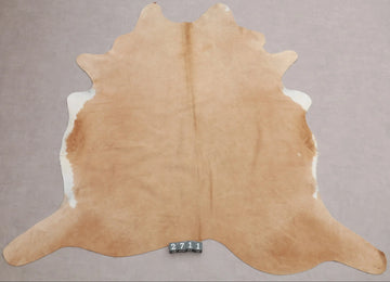 Kuhfell Beige Weiß (2711) 2-3 qm  Gerberei Birke Fellshop: Gesamtaufnahme