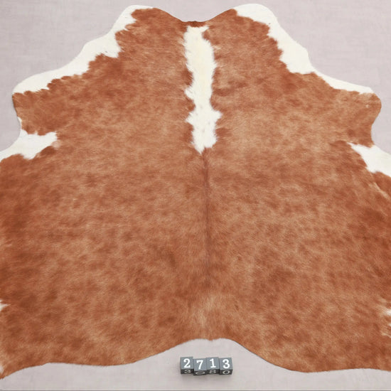 Kuhfell Beige Weiß Natürlicher Giraffenlook (2713) 2-3 qm  Gerberei Birke Fellshop: Gesamtaufnahme
