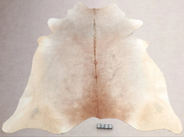 Kuhfell Beige Grau Weiß Braun (2738) 2-3 qm  Gerberei Birke Fellshop: Gesamtaufnahme