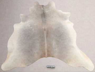 Kuhfell Beige Grau Weiß Braun (2739) 2-3 qm  Gerberei Birke Fellshop: Gesamtaufnahme