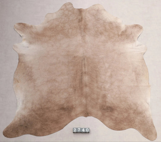 Kuhfell Beige Braun (2740) 2-3 qm  Gerberei Birke Fellshop: Gesamtaufnahme