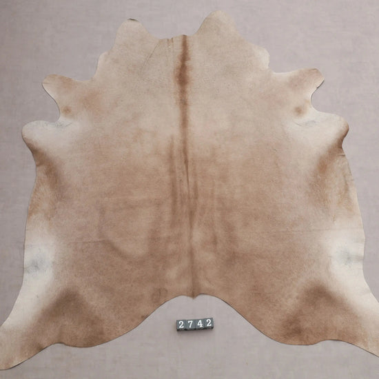 Kuhfell Beige Braun (2742) 2-3 qm  Gerberei Birke Fellshop: Gesamtaufnahme