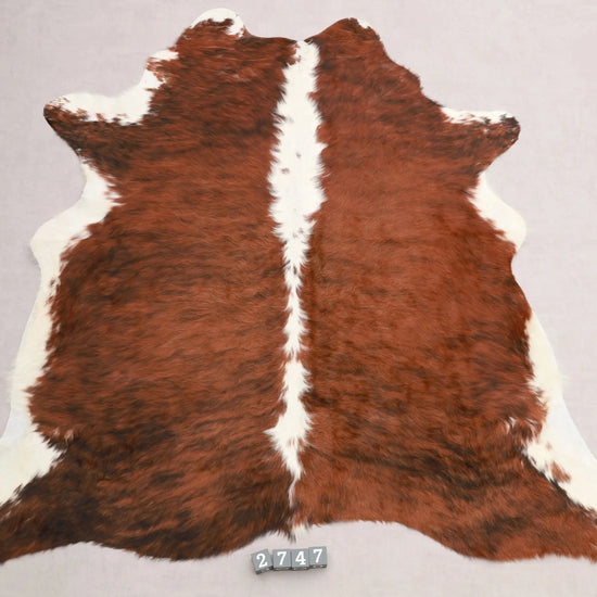 Kuhfell Braun Schwarz Weiß getigert (2747) 2-3 qm  Gerberei Birke Fellshop: Gesamtaufnahme