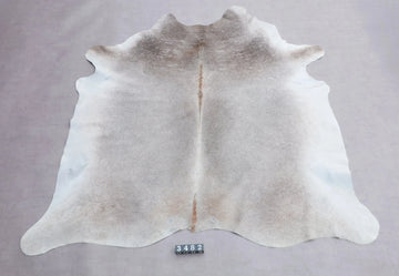 Kuhfell Grau Weiß Braun (3482) 3-4 qm  Gerberei Birke Fellshop: Gesamtaufnahme