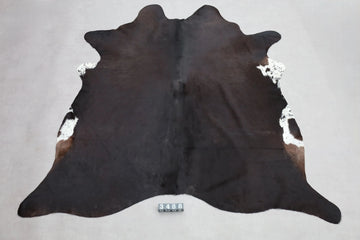 Kuhfell Schwarz Weiß Braun (3488) 3-4 qm  Gerberei Birke Fellshop: Gesamtaufnahme
