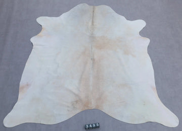 Kuhfell Weiß Beige (3495) 3-4 qm  Gerberei Birke Fellshop: Gesamtaufnahme