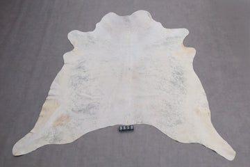 Kuhfell Beige Grau Weiß (3512) 3-4 qm  Gerberei Birke Fellshop: Gesamtaufnahme