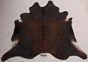 Kuhfell Braun Weiß Schwarz (3583) 3-4 qm  Gerberei Birke Fellshop: Gesamtaufnahme