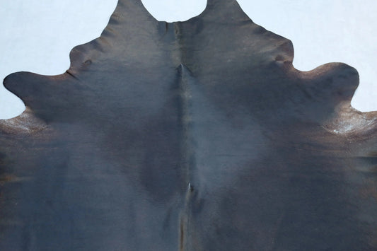 Kuhfell Schwarz Braun Weiß (4213) XXL 4-5 qm  Gerberei Birke Fellshop: Nahaufnahme Schulter
