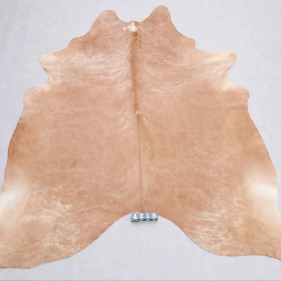 Kuhfell Braun Beige (4218) XXL 4-5 qm  Gerberei Birke Fellshop: Gesamtaufnahme