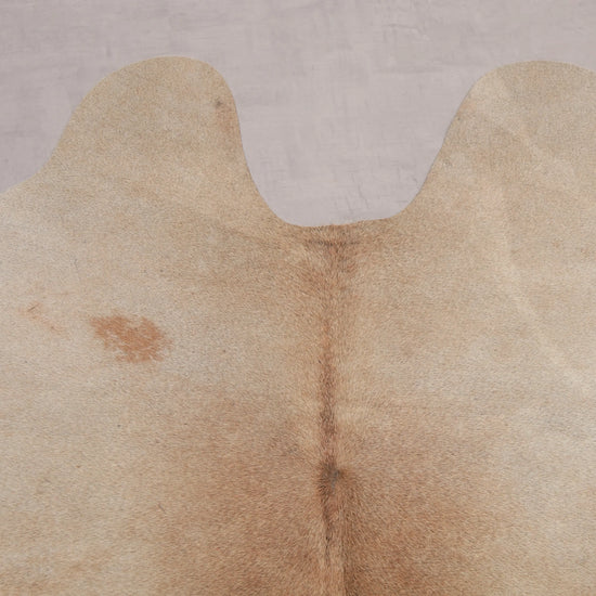 Kuhfell Beige Braun (1472) 1-2 qm Nahaufnahme- Hals