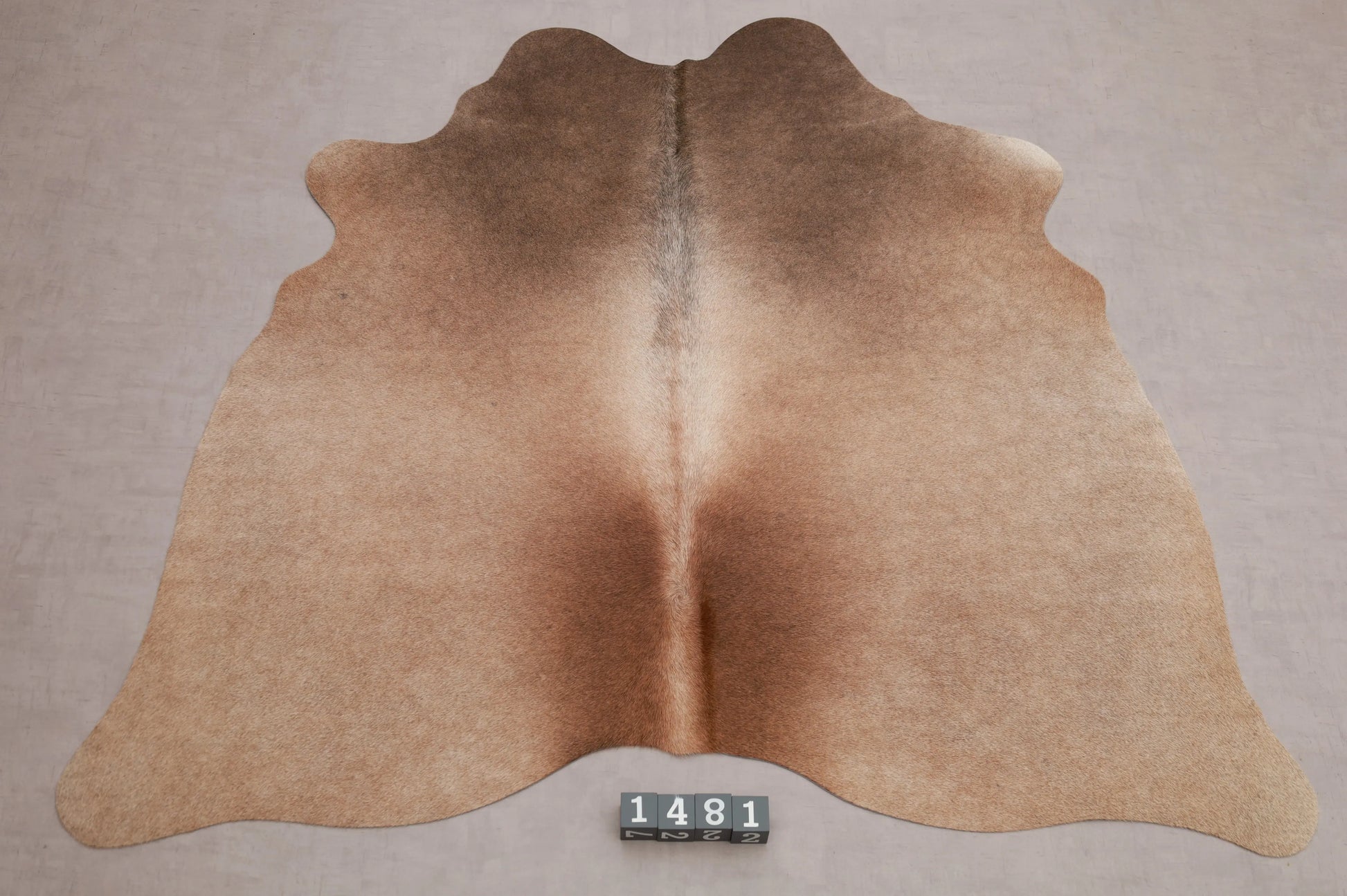 Kuhfell Braun Beige (1481) 1-2 qm Gesamtaufnahme