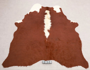Kuhfell Braun Weiß Beige (1476) 1-2 qm Gesamtaufnahme