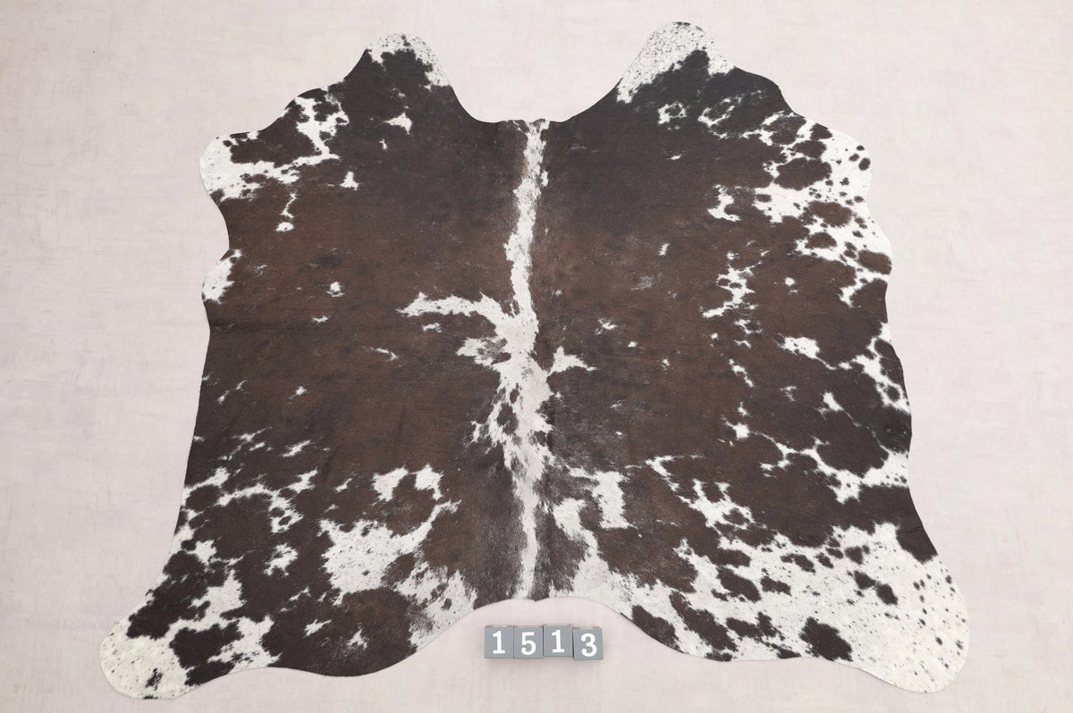 Kuhfell Schwarz Grau Weiß gesprenkelt (1513) 1-2 qm Gesamtaufnahme