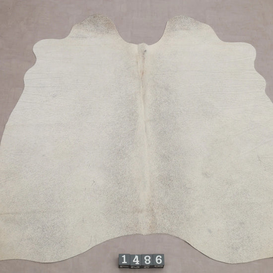 Kuhfell Weiß Grau Beige (1486) 1-2 qm - Gesamtaufnahme