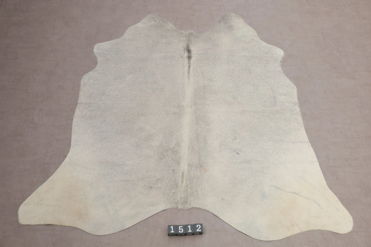 Kuhfell Weiß Grau Beige (1512) 1-2 qm Gesamtaufnahme