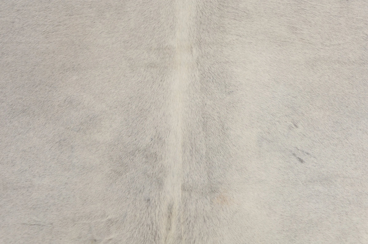 Kuhfell Weiß Grau Beige (1512) 1-2 qm Nahaufnahme Rückenmitte