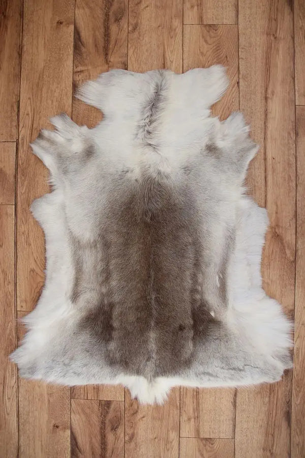 Rentierfell Hell ca. 120-140 cm - Ökologisch Gegerbt